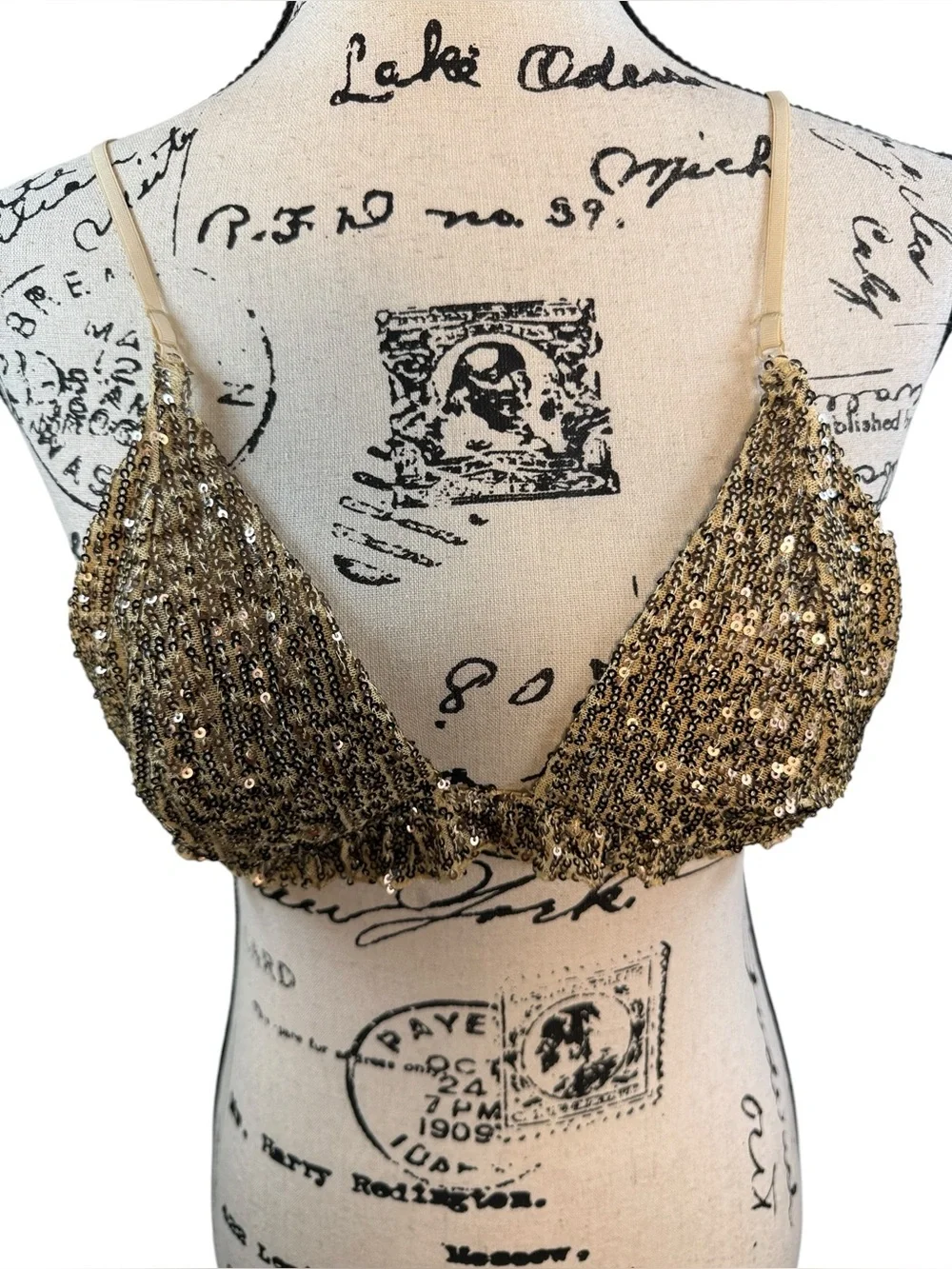 NWT! Free People Gold Rush Bralette size Large
